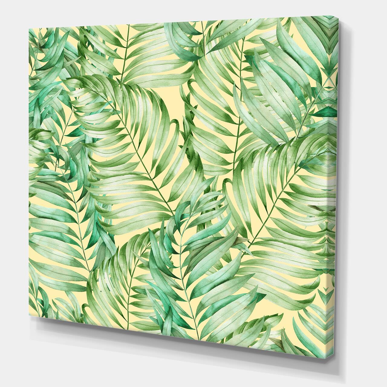 Designart - Tropical Leaves of Monstera - Tropical Canvas Wall Art Print
